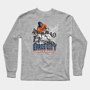 Space City Big Stick Baseball Long Sleeve T-Shirt